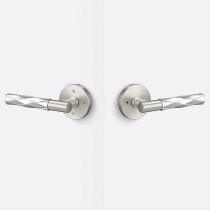 Sure-Loc AP102-RD-GRIP-VT Vertex Grip Privacy Door Lever with Aspra Round Rosette