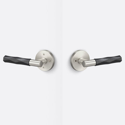 Sure-Loc AP102-RD-GRIP-VT Vertex Grip Privacy Door Lever with Aspra Round Rosette