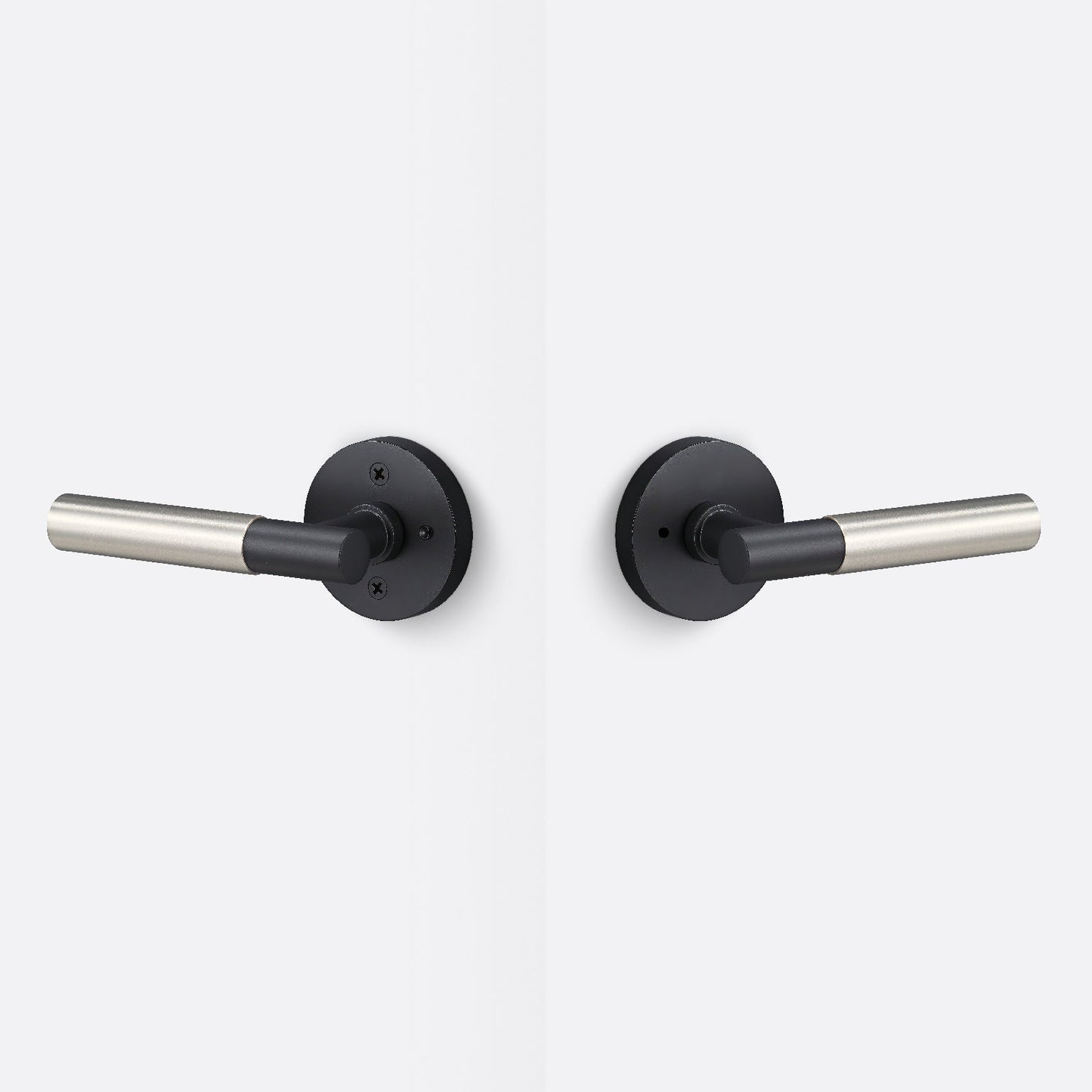 Sure-Loc AP102-RD-GRIP-SM Smooth Grip Privacy Door Lever with Aspra Round Rosette