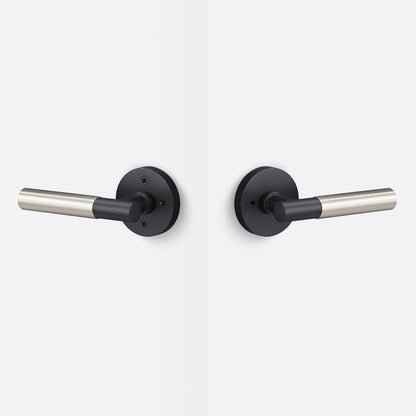 Sure-Loc AP102-RD-GRIP-SM Smooth Grip Privacy Door Lever with Aspra Round Rosette