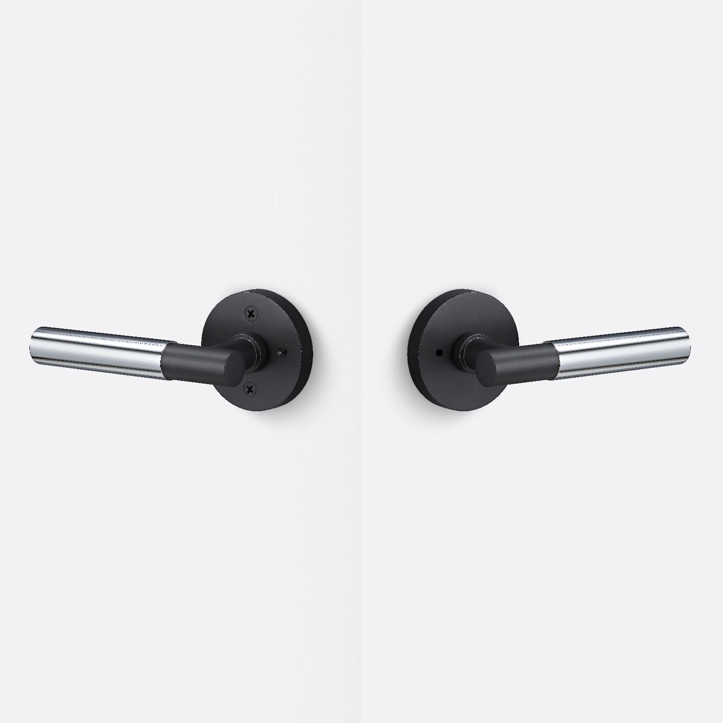 Sure-Loc AP102-RD-GRIP-SM Smooth Grip Privacy Door Lever with Aspra Round Rosette