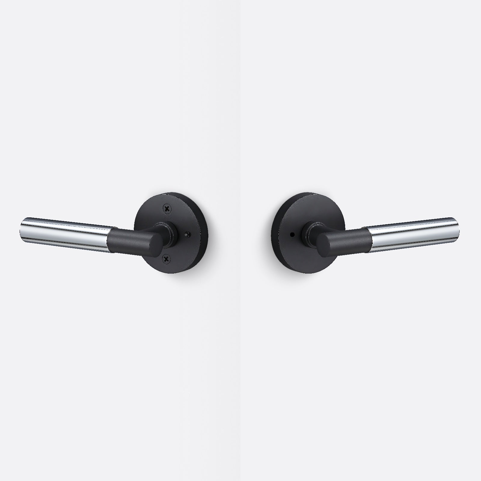 Sure-Loc AP102-RD-GRIP-SM Smooth Grip Privacy Door Lever with Aspra Round Rosette