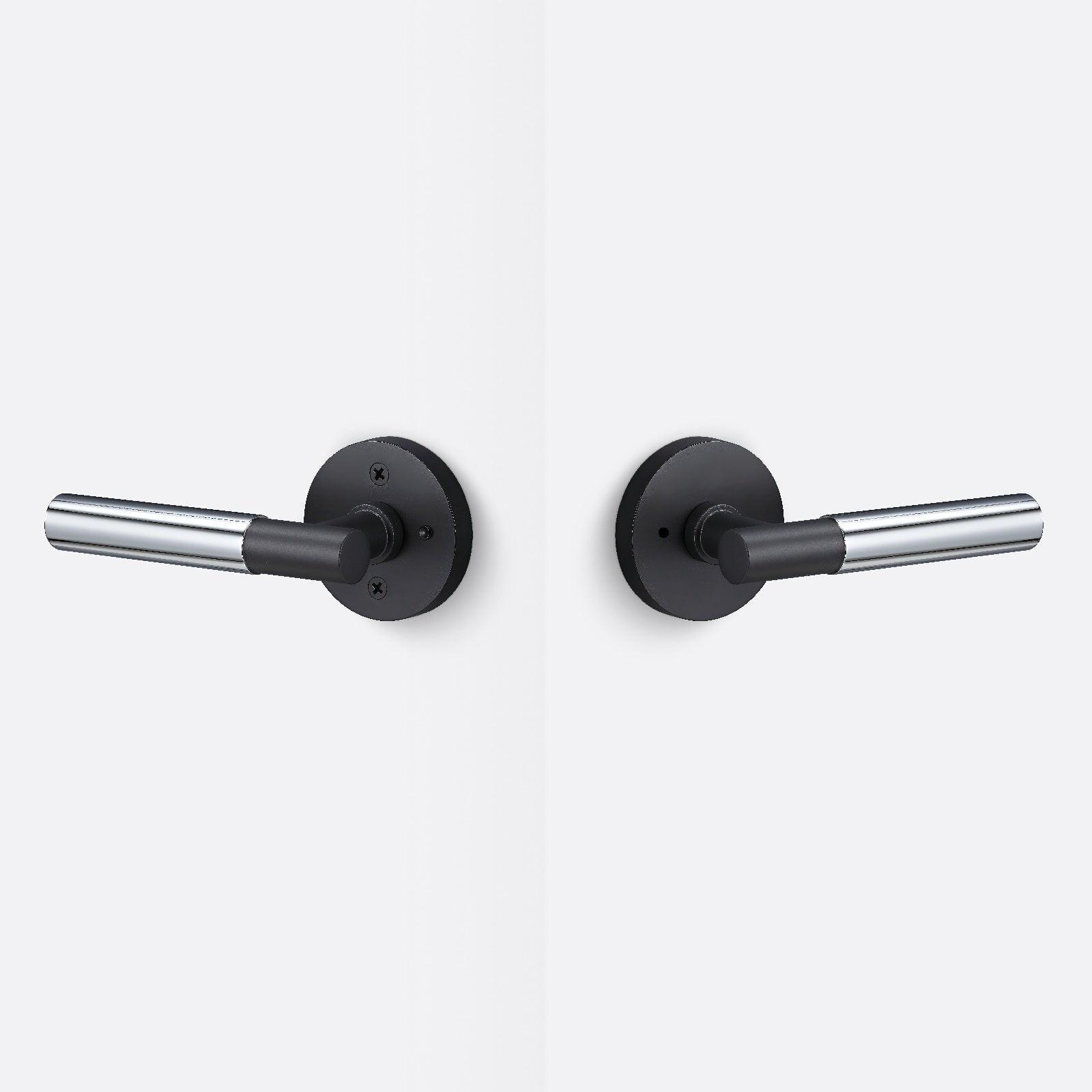 Sure-Loc AP102-RD-GRIP-SM Smooth Grip Privacy Door Lever with Aspra Round Rosette
