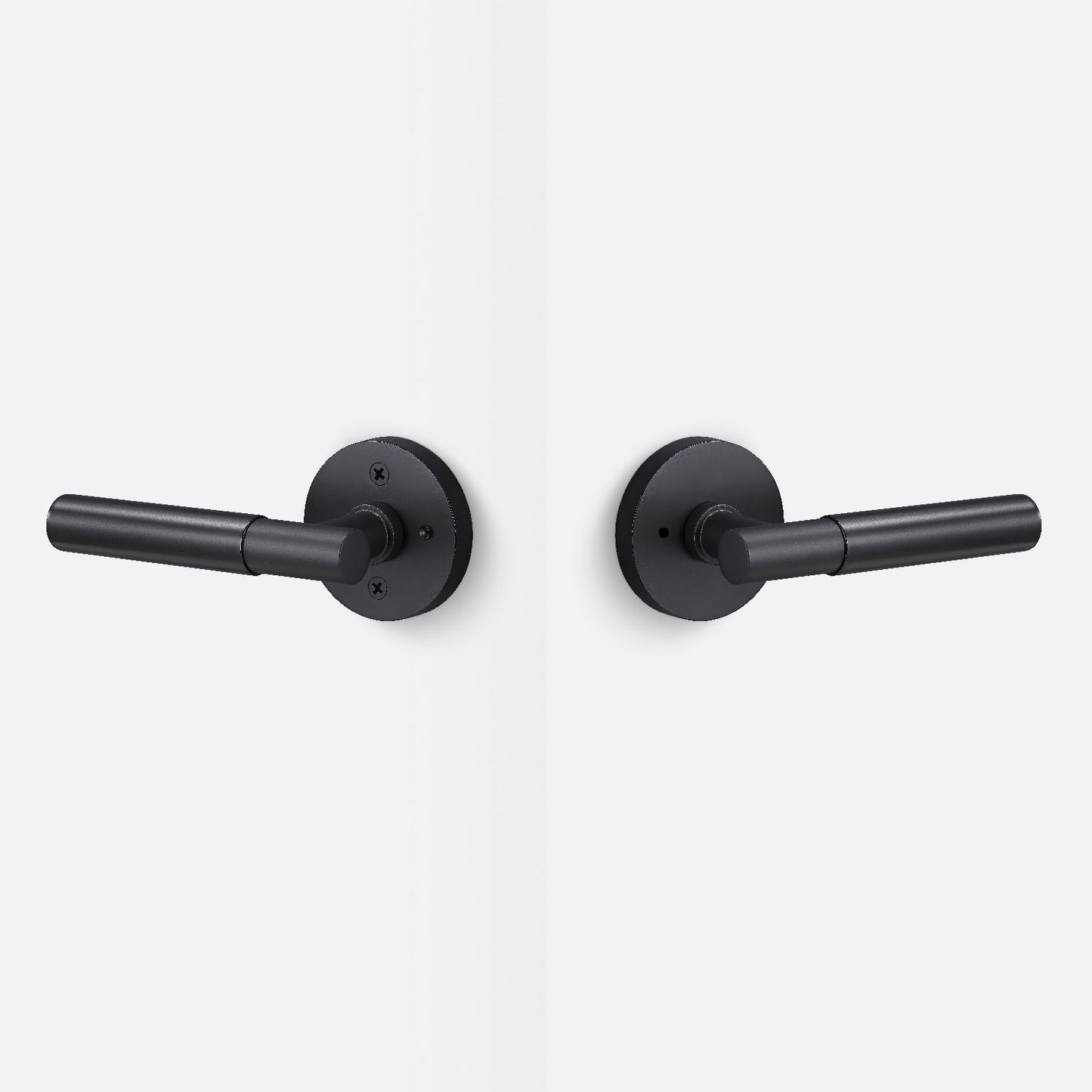 Sure-Loc AP102-RD-GRIP-SM Smooth Grip Privacy Door Lever with Aspra Round Rosette