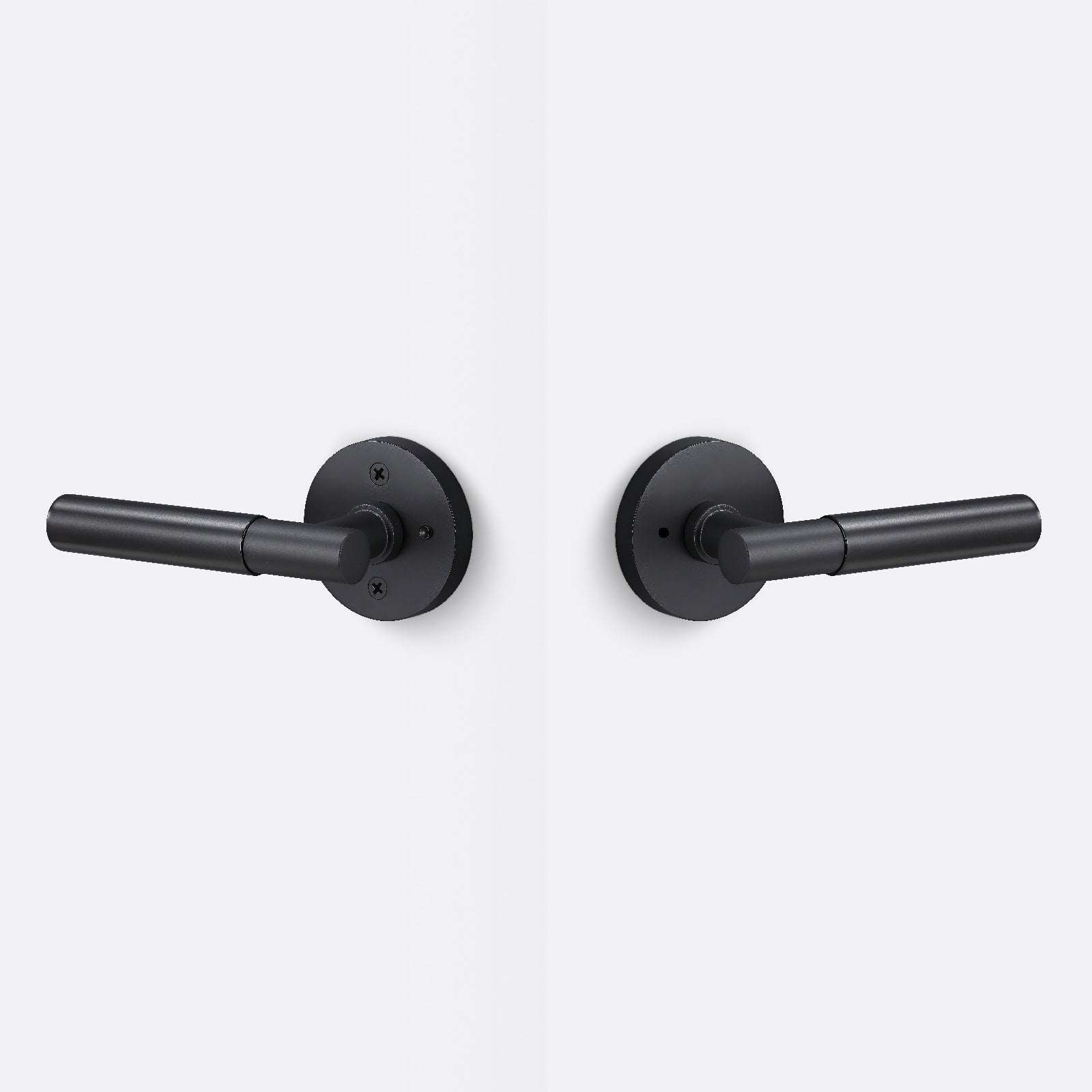 Sure-Loc AP102-RD-GRIP-SM Smooth Grip Privacy Door Lever with Aspra Round Rosette