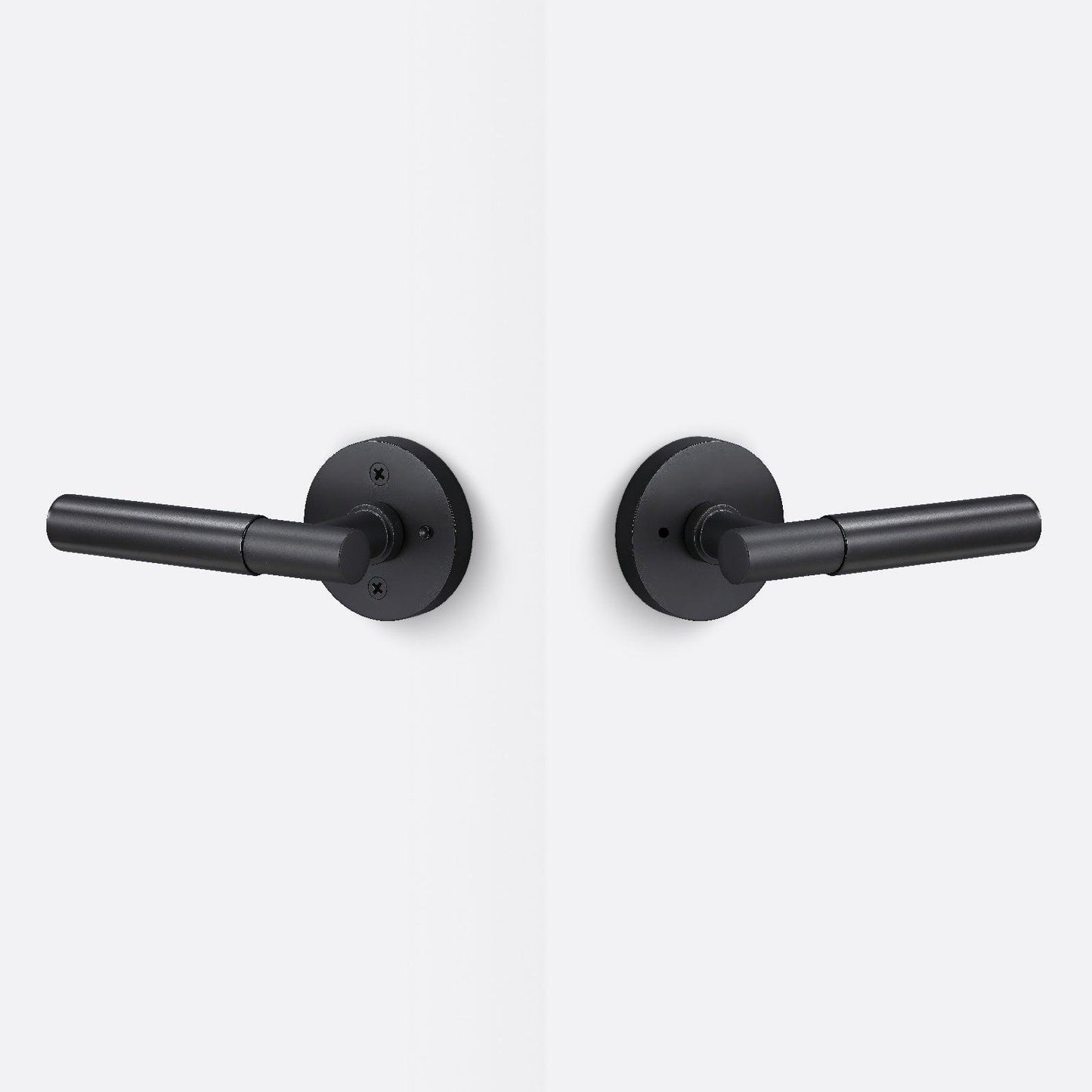 Sure-Loc AP102-RD-GRIP-SM Smooth Grip Privacy Door Lever with Aspra Round Rosette