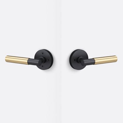 Sure-Loc AP102-RD-GRIP-SM Smooth Grip Privacy Door Lever with Aspra Round Rosette