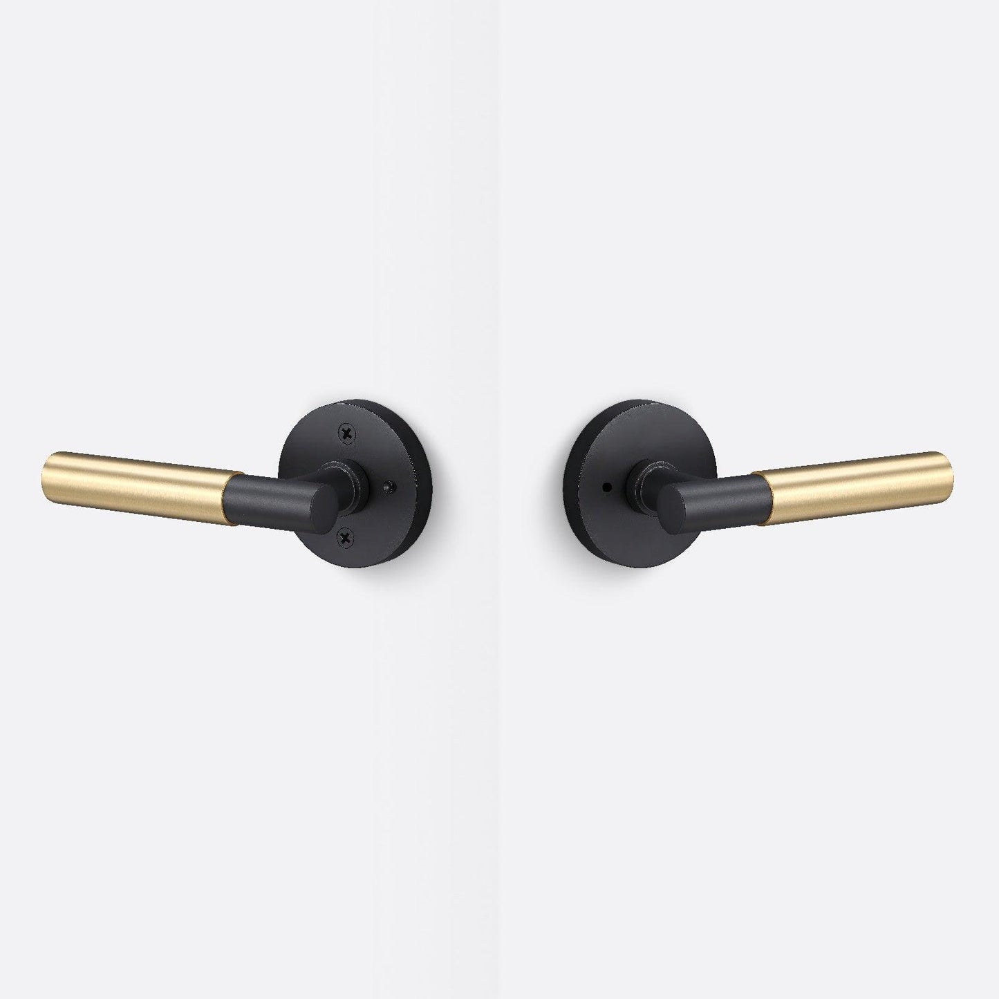 Sure-Loc AP102-RD-GRIP-SM Smooth Grip Privacy Door Lever with Aspra Round Rosette