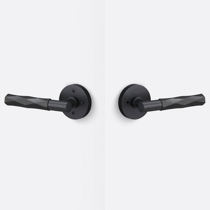 Sure-Loc AP102-RD-GRIP-VT Vertex Grip Privacy Door Lever with Aspra Round Rosette