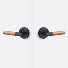 Sure-Loc AP102-RD-GRIP-WN Walnut Grip Privacy Door Lever with Aspra Round Rosette