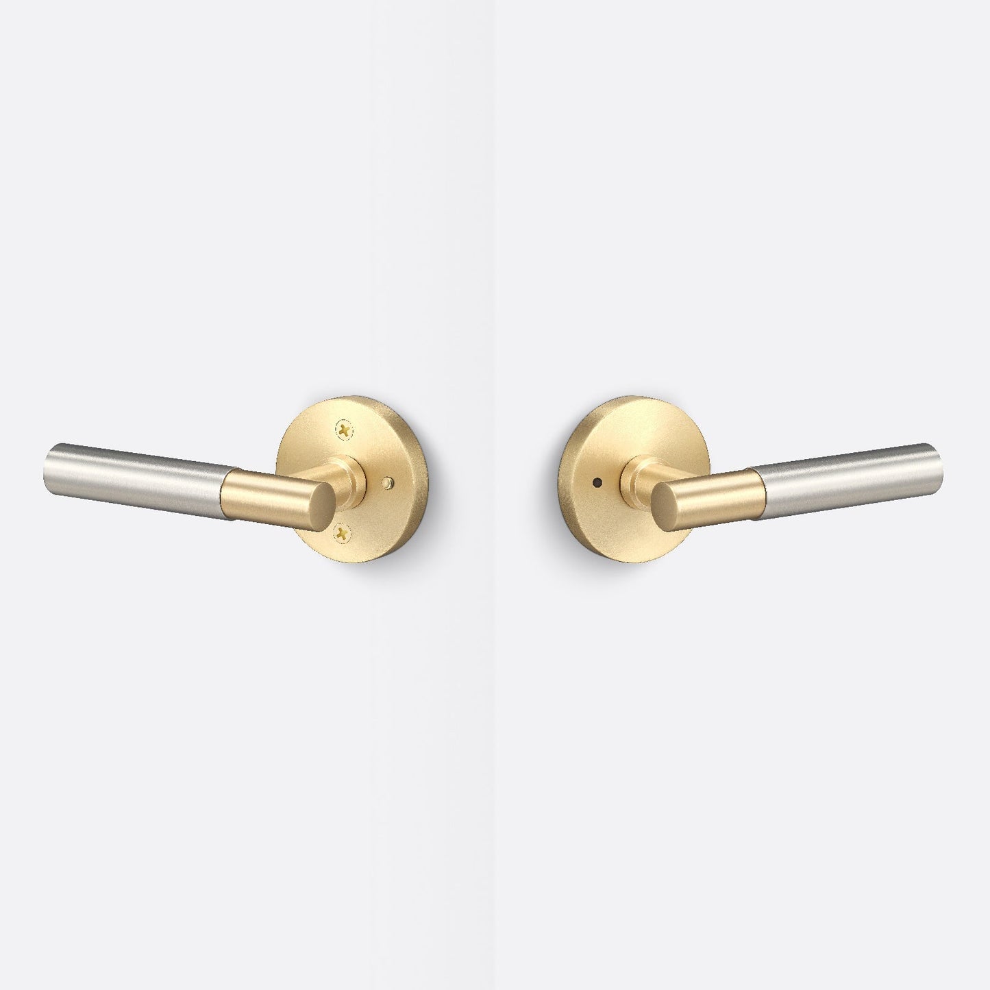 Sure-Loc AP102-RD-GRIP-SM Smooth Grip Privacy Door Lever with Aspra Round Rosette