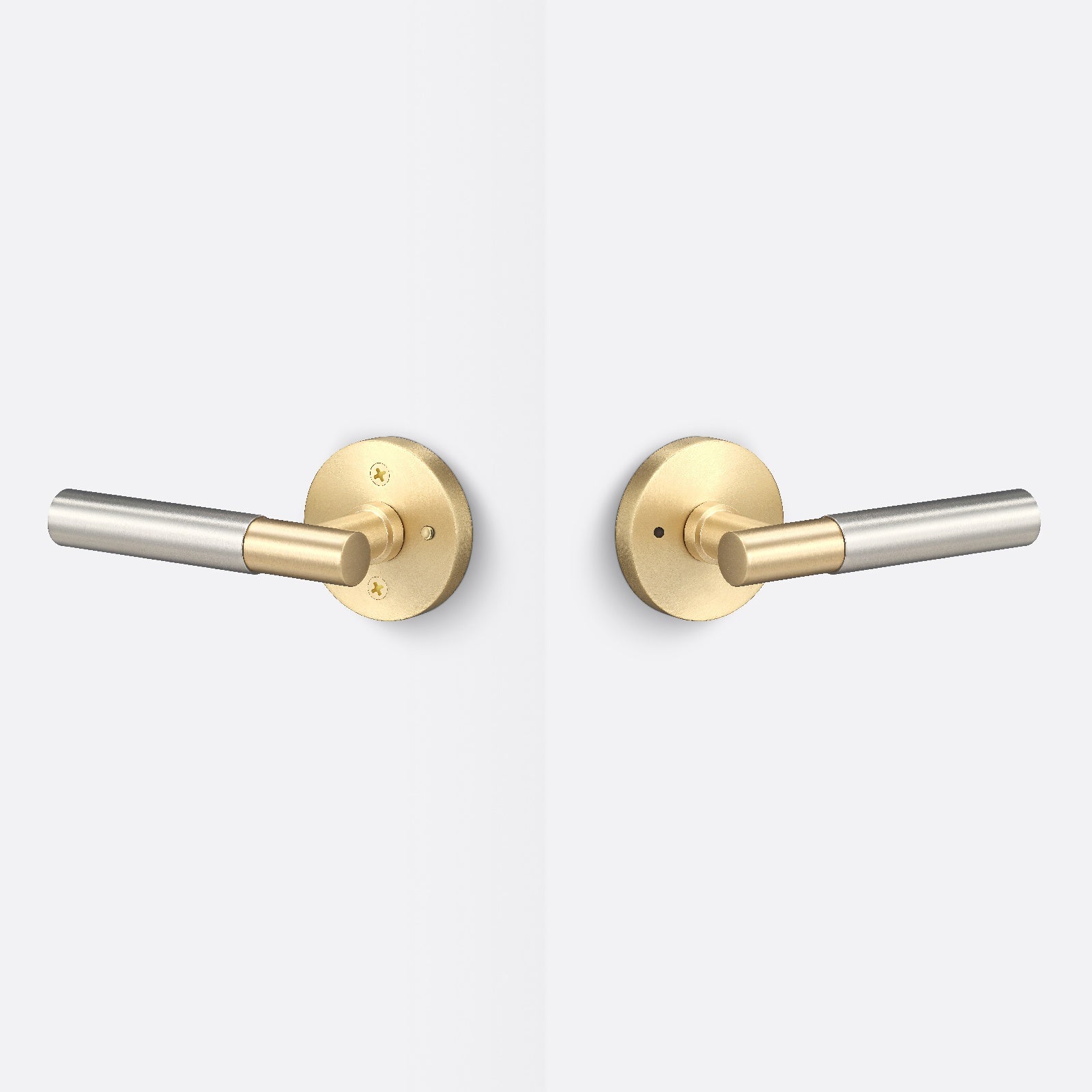 Sure-Loc AP102-RD-GRIP-SM Smooth Grip Privacy Door Lever with Aspra Round Rosette