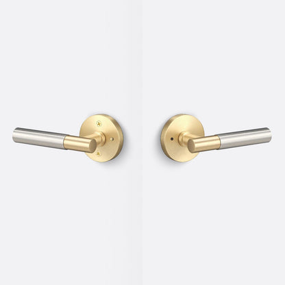 Sure-Loc AP102-RD-GRIP-SM Smooth Grip Privacy Door Lever with Aspra Round Rosette
