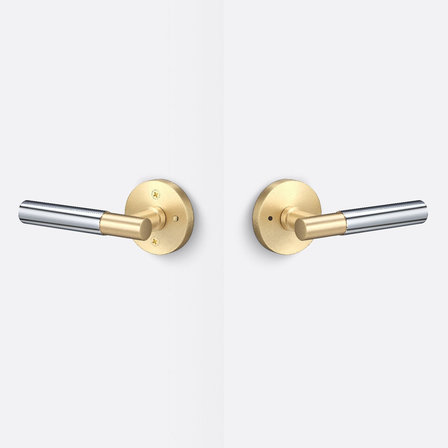 Sure-Loc AP102-RD-GRIP-SM Smooth Grip Privacy Door Lever with Aspra Round Rosette