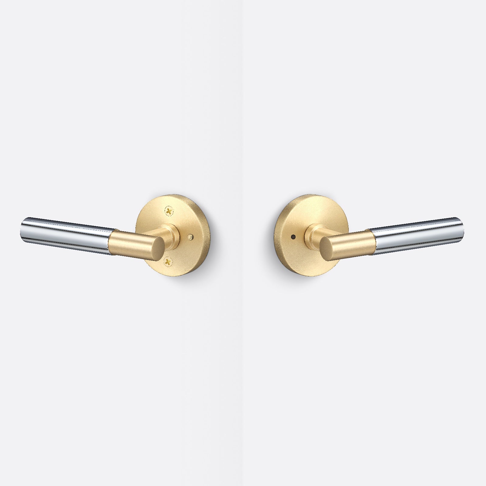 Sure-Loc AP102-RD-GRIP-SM Smooth Grip Privacy Door Lever with Aspra Round Rosette