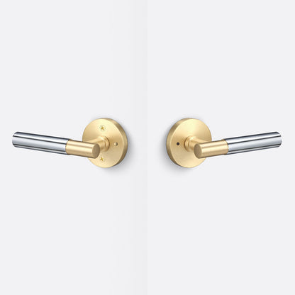 Sure-Loc AP102-RD-GRIP-SM Smooth Grip Privacy Door Lever with Aspra Round Rosette