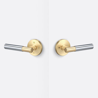 Sure-Loc AP102-RD-GRIP-SM Smooth Grip Privacy Door Lever with Aspra Round Rosette