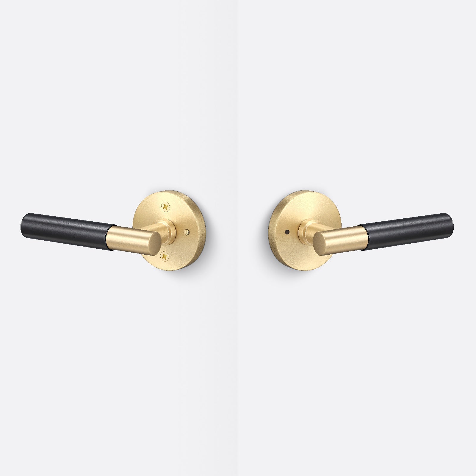 Sure-Loc AP102-RD-GRIP-SM Smooth Grip Privacy Door Lever with Aspra Round Rosette