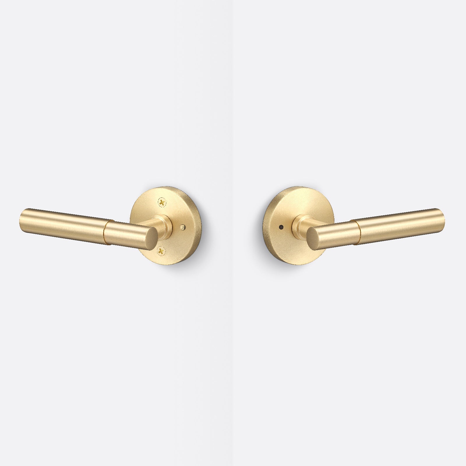 Sure-Loc AP102-RD-GRIP-SM Smooth Grip Privacy Door Lever with Aspra Round Rosette
