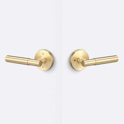 Sure-Loc AP102-RD-GRIP-SM Smooth Grip Privacy Door Lever with Aspra Round Rosette