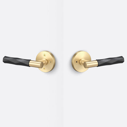 Sure-Loc AP102-RD-GRIP-VT Vertex Grip Privacy Door Lever with Aspra Round Rosette