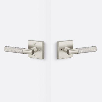 Sure-Loc AP102-SQ-GRIP-KN Knurled Grip Privacy Door Lever with Aspra Square Rosette