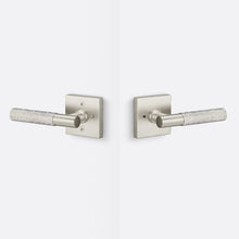 Sure-Loc AP102-SQ-GRIP-KN Knurled Grip Privacy Door Lever with Aspra Square Rosette