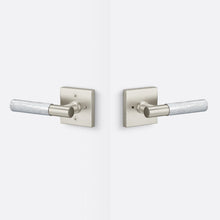 Sure-Loc AP102-SQ-GRIP-KN Knurled Grip Privacy Door Lever with Aspra Square Rosette