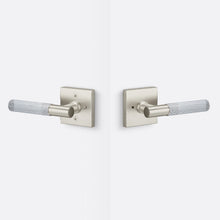 Sure-Loc AP102-SQ-GRIP-SKN Straight Knurled Grip Privacy Door Lever with Aspra Square Rosette