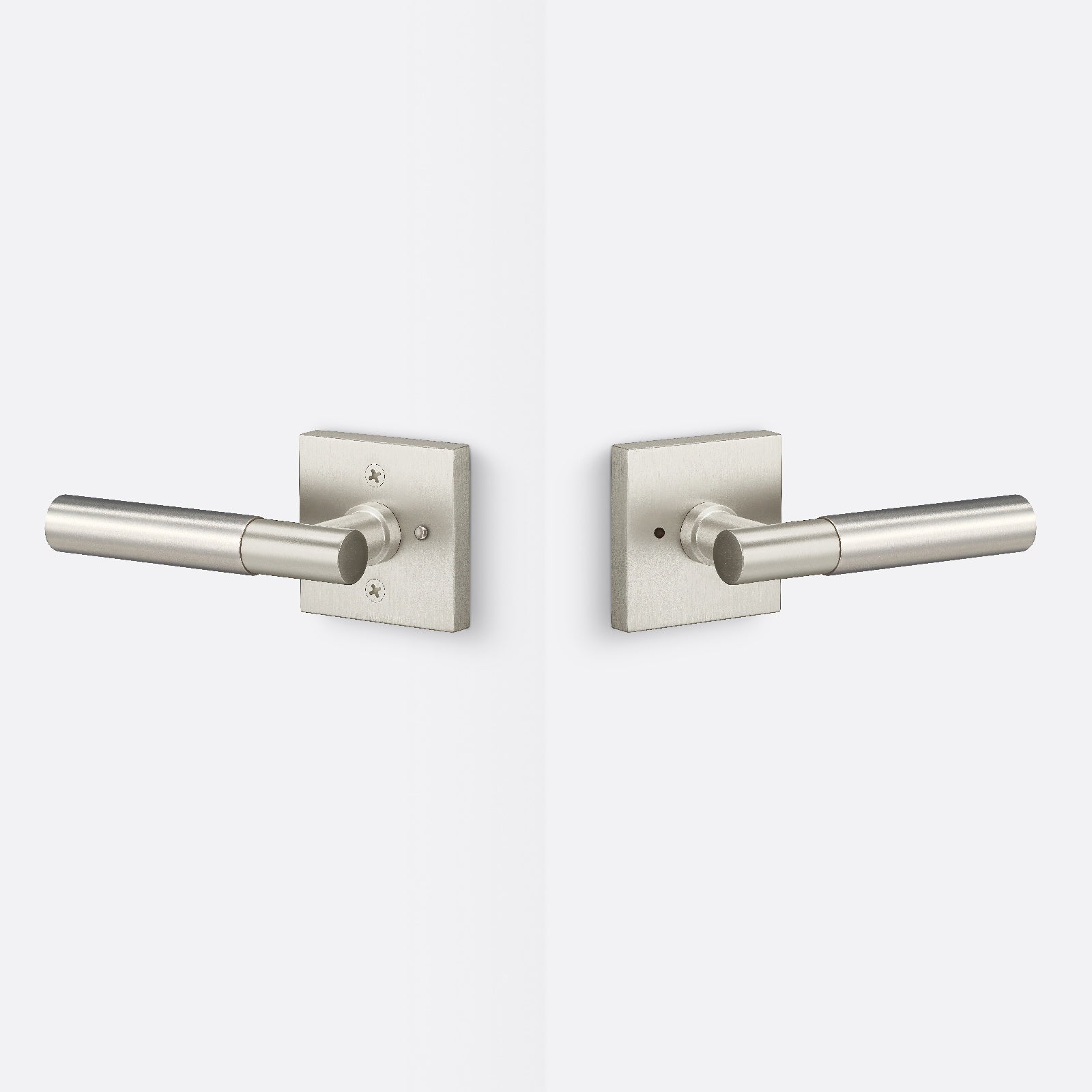 Sure-Loc AP102-SQ-GRIP-SM Smooth Grip Privacy Door Lever with Aspra Square Rosette