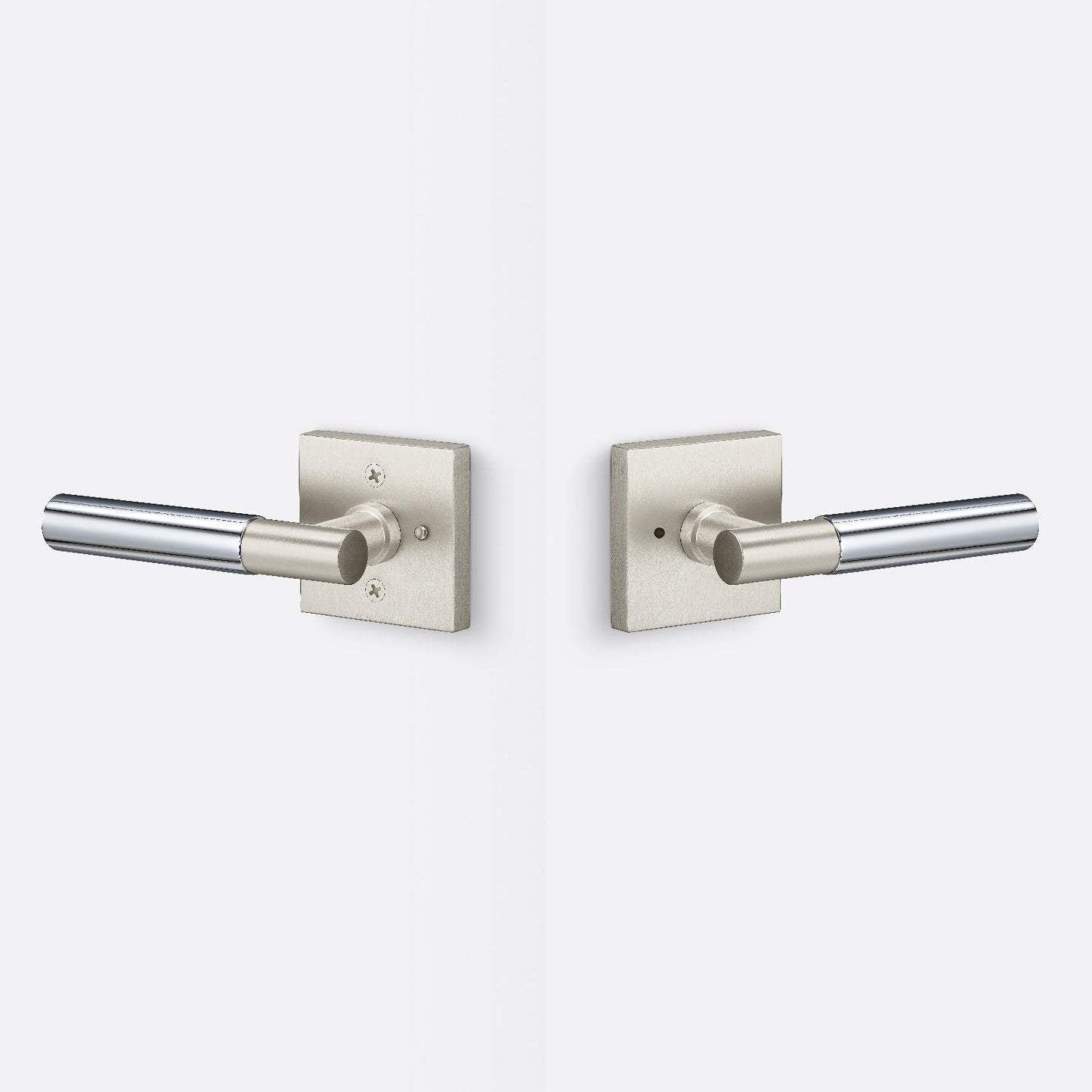 Sure-Loc AP102-SQ-GRIP-SM Smooth Grip Privacy Door Lever with Aspra Square Rosette