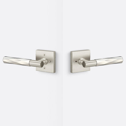 Sure-Loc AP102-SQ-GRIP-VT Vertex Grip Privacy Door Lever with Aspra Square Rosette