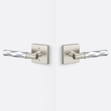 Sure-Loc AP102-SQ-GRIP-VT Vertex Grip Privacy Door Lever with Aspra Square Rosette