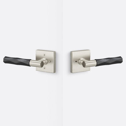 Sure-Loc AP102-SQ-GRIP-VT Vertex Grip Privacy Door Lever with Aspra Square Rosette