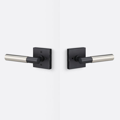 Sure-Loc AP102-SQ-GRIP-SM Smooth Grip Privacy Door Lever with Aspra Square Rosette