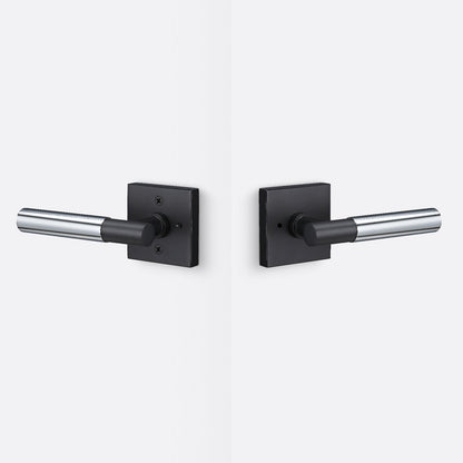 Sure-Loc AP102-SQ-GRIP-SM Smooth Grip Privacy Door Lever with Aspra Square Rosette