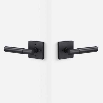 Sure-Loc AP102-SQ-GRIP-SM Smooth Grip Privacy Door Lever with Aspra Square Rosette