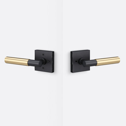 Sure-Loc AP102-SQ-GRIP-SM Smooth Grip Privacy Door Lever with Aspra Square Rosette
