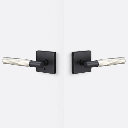 Sure-Loc AP102-SQ-GRIP-VT Vertex Grip Privacy Door Lever with Aspra Square Rosette