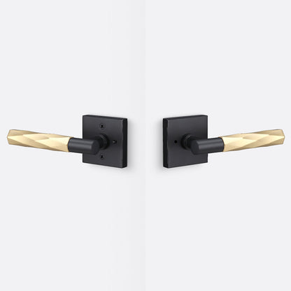 Sure-Loc AP102-SQ-GRIP-VT Vertex Grip Privacy Door Lever with Aspra Square Rosette