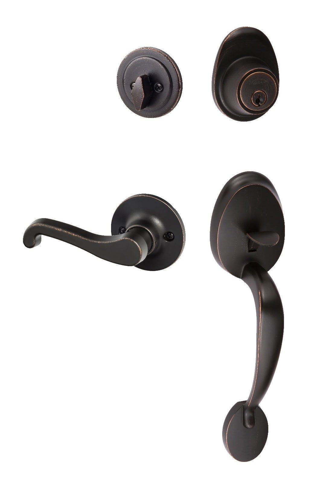Sure-Loc AT507-SG-LH Alta Handleset with Sage Lever Left Hand Handleset Trim