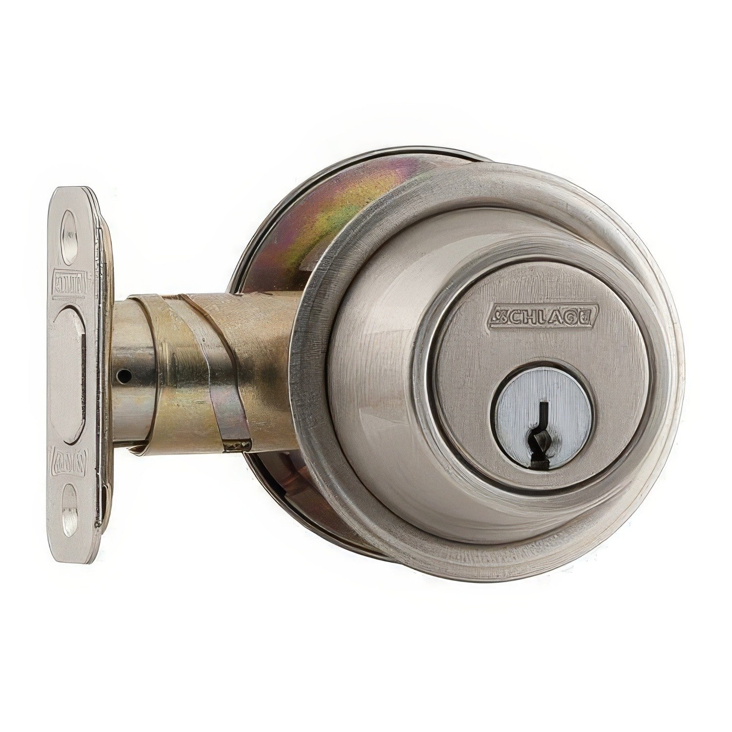 Schlage Commercial B560P Single Cylinder Deadbolt.