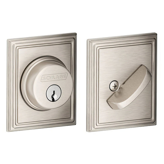 Schlage B60ADD Single Cylinder Deadbolt with Addison Rose