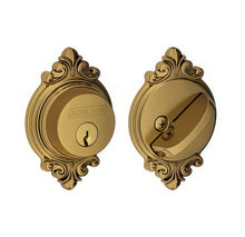 Schlage B60BRK Single Cylinder Deadbolt with Brookshire Rose.