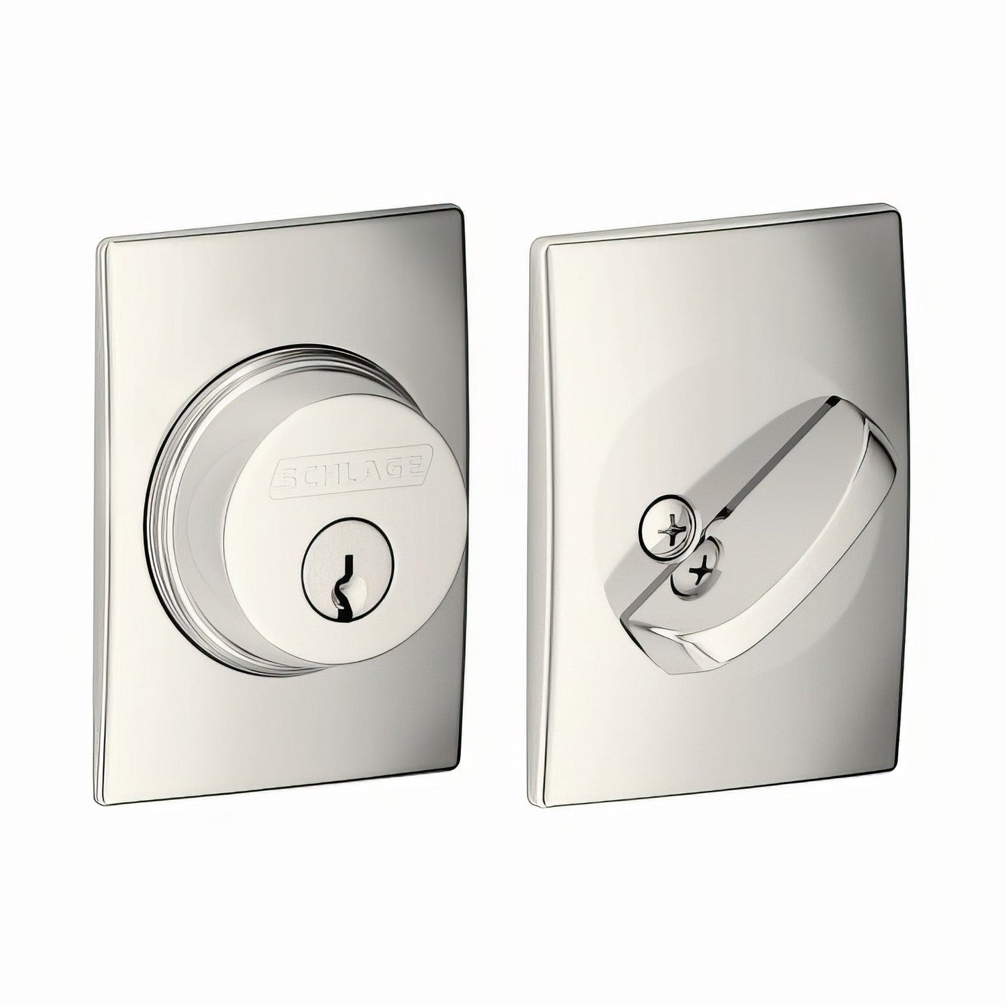 Schlage B60CEN Single Cylinder Deadbolt with Century Rose.