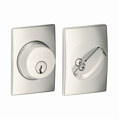 Schlage B60CEN Single Cylinder Deadbolt with Century Rose.
