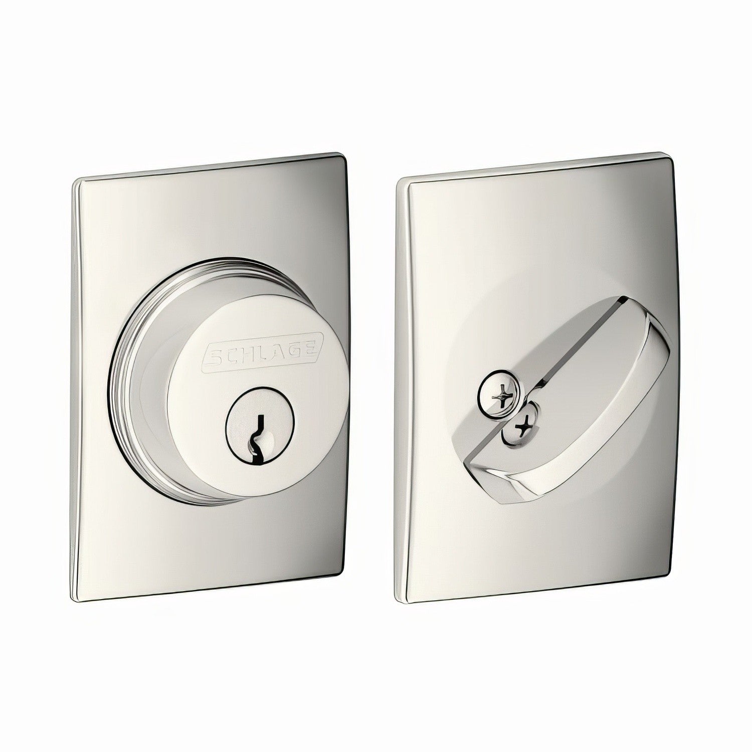 Schlage B60CEN Single Cylinder Deadbolt with Century Rose.
