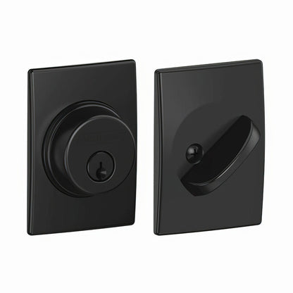 Schlage B60CEN Single Cylinder Deadbolt with Century Rose.