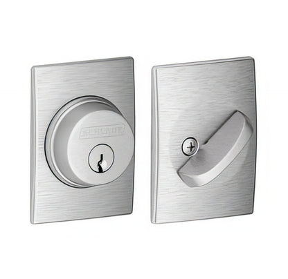 Schlage B60CEN Single Cylinder Deadbolt with Century Rose.