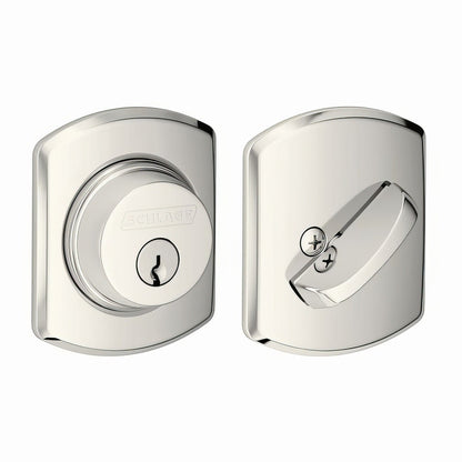 Schlage B60GRW Single Cylinder Deadbolt with Greenwich Rose.
